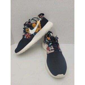 Nike Roshe Run Black Sail Floral Aloha Hawaiian Shoes Womens Size 6.5 599432-090